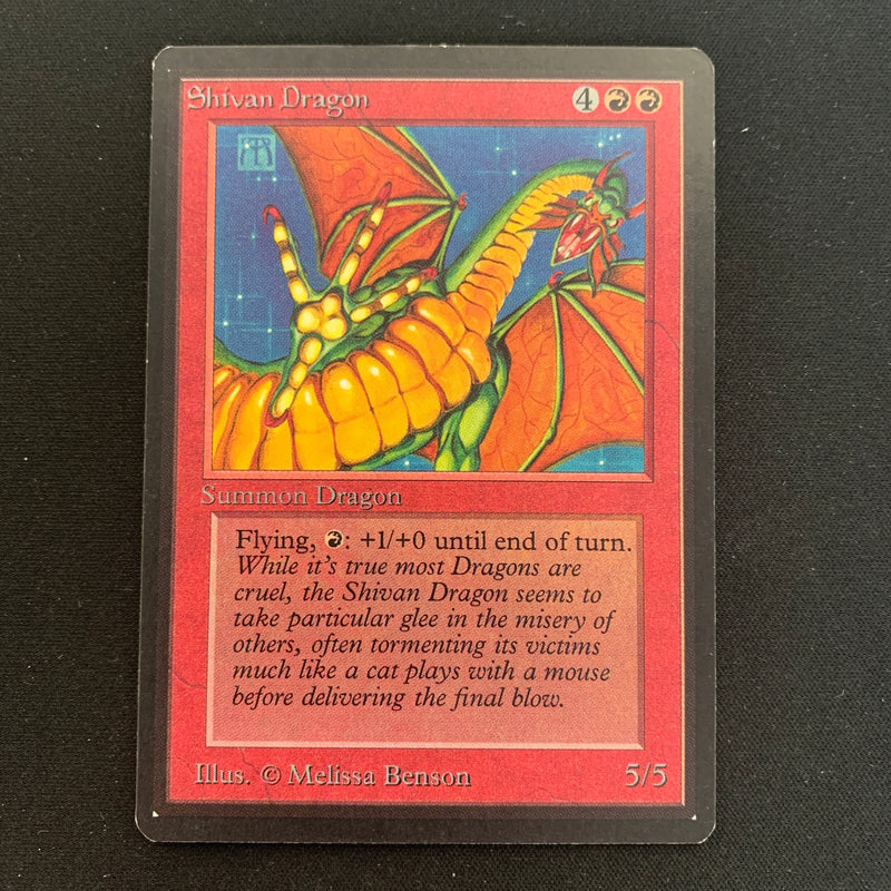 Magic the Gathering Shivan Dragon - Beta 