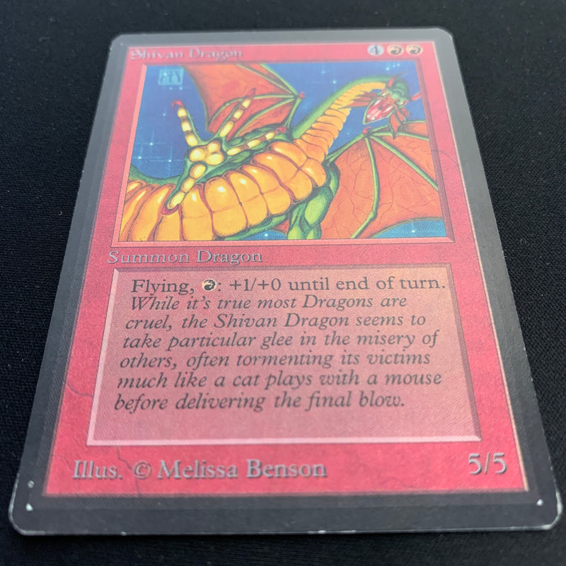 Magic the Gathering Shivan Dragon - Beta 