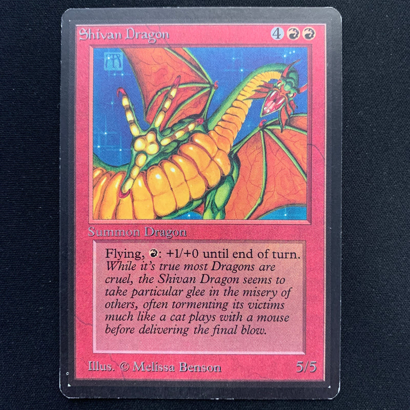 Magic the Gathering Shivan Dragon - Beta 