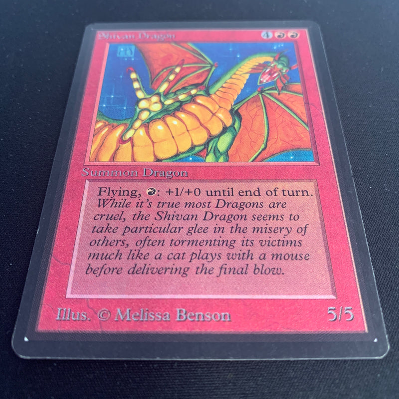 Magic the Gathering Shivan Dragon - Beta 