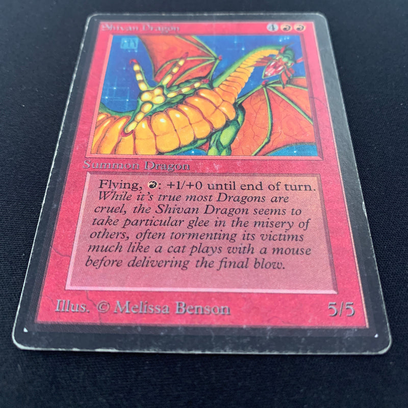 Magic the Gathering Shivan Dragon - Beta 