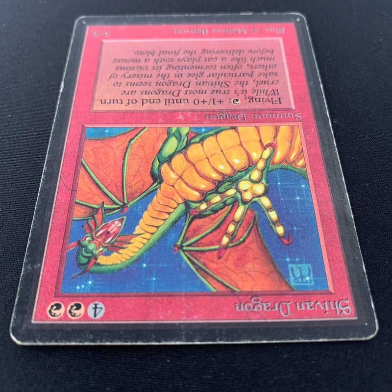 Magic the Gathering Shivan Dragon - Beta 