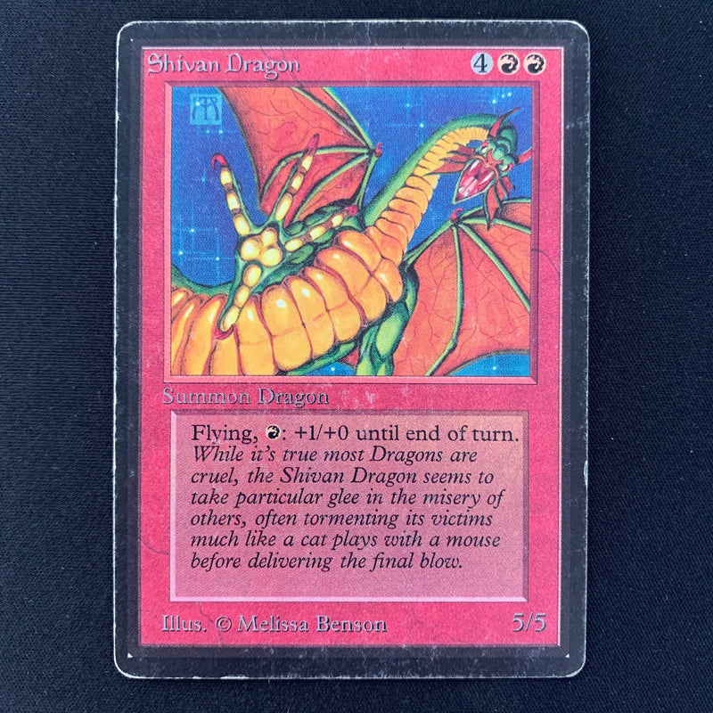 Magic the Gathering Shivan Dragon - Beta 