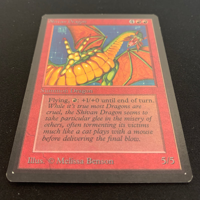 Magic the Gathering Shivan Dragon - Beta 