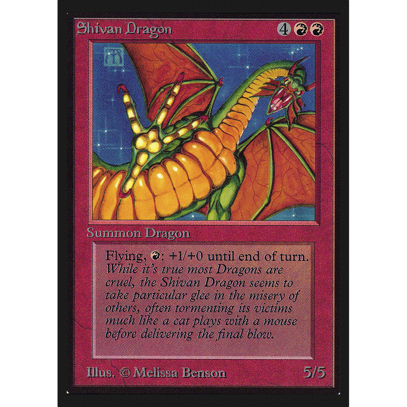 Magic the Gathering Shivan Dragon - International Edition NM