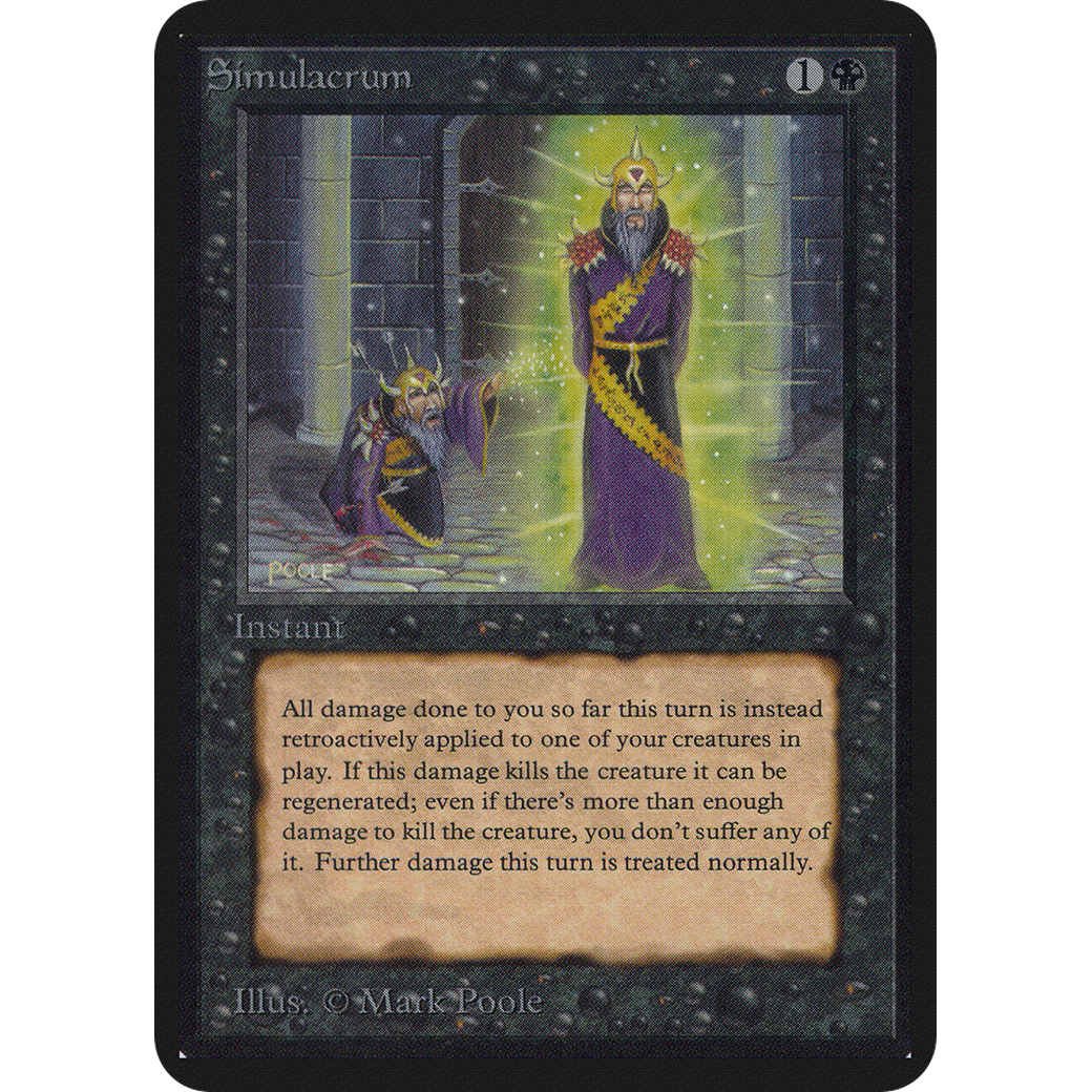 Magic the Gathering Simulacrum - Alpha NM