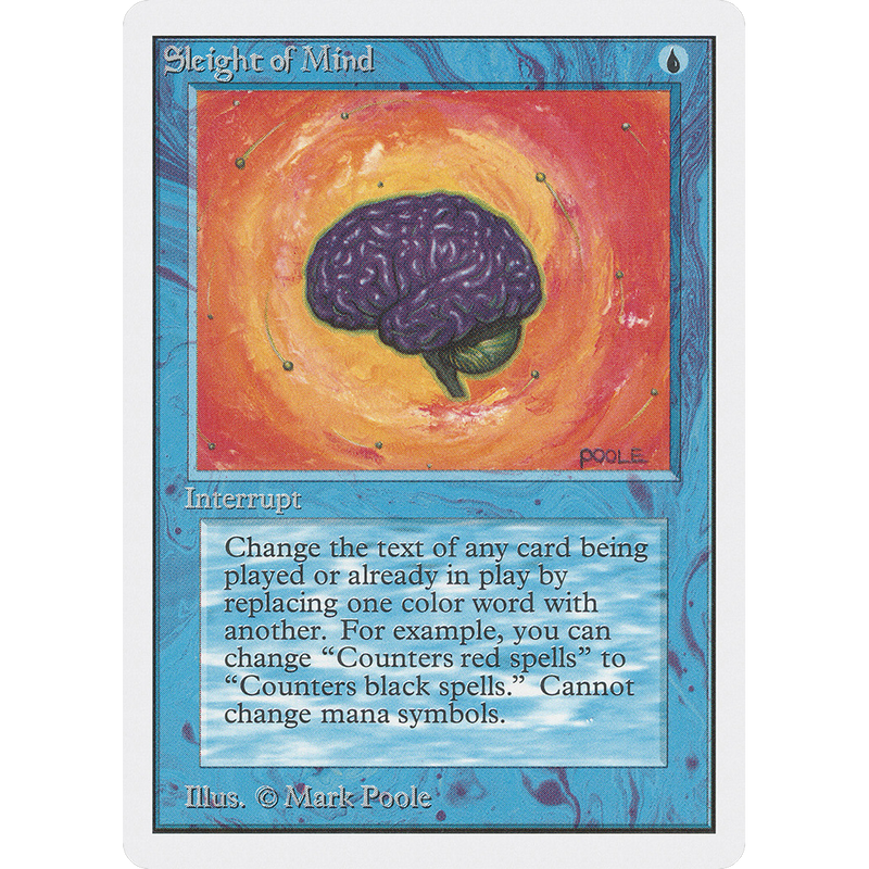 Magic the Gathering Sleight of Mind - Unlimited NM