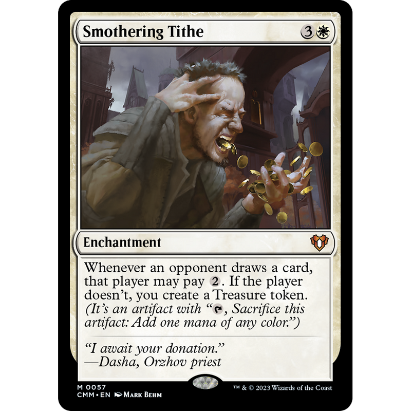 Magic the Gathering Smothering Tithe - Commander Masters NM