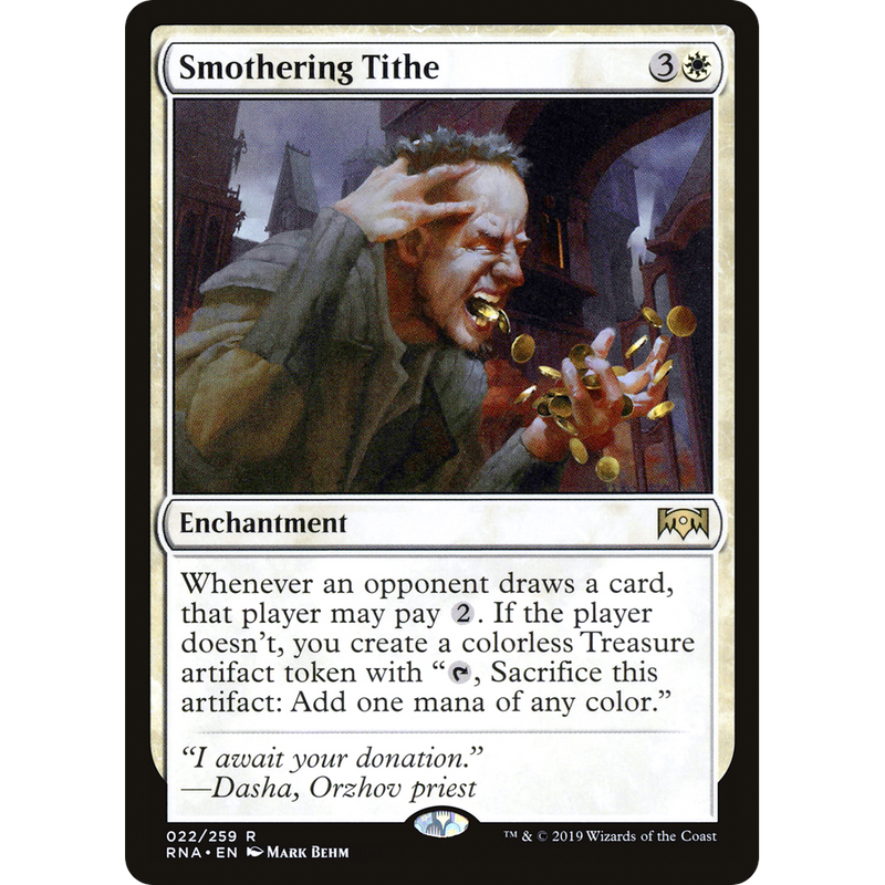 Magic the Gathering Smothering Tithe - Ravnica Allegiance NM