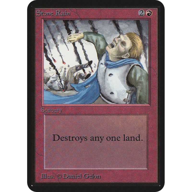 Magic the Gathering Stone Rain - Alpha NM