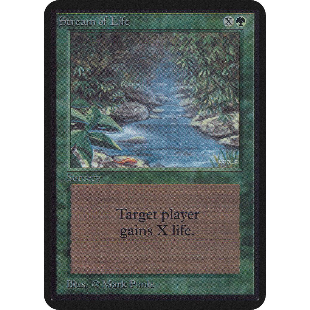 Magic the Gathering Stream of Life - Alpha NM