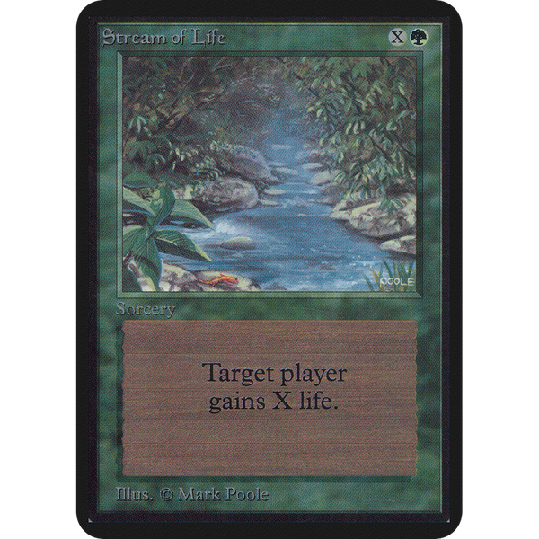 Magic the Gathering Stream of Life - Alpha NM