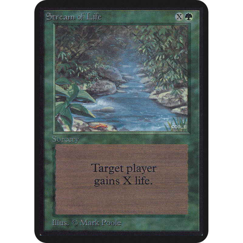 Magic the Gathering Stream of Life - Alpha NM