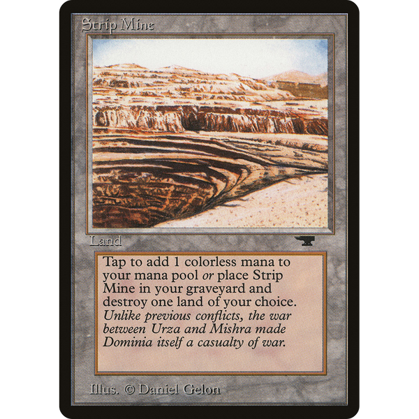 Magic the Gathering Strip Mine (Uneven Horizon) - Antiquities NM