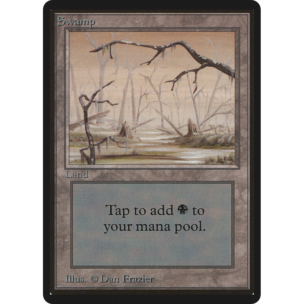 MTG Singles - Swamp (V.2) - Beta - NM