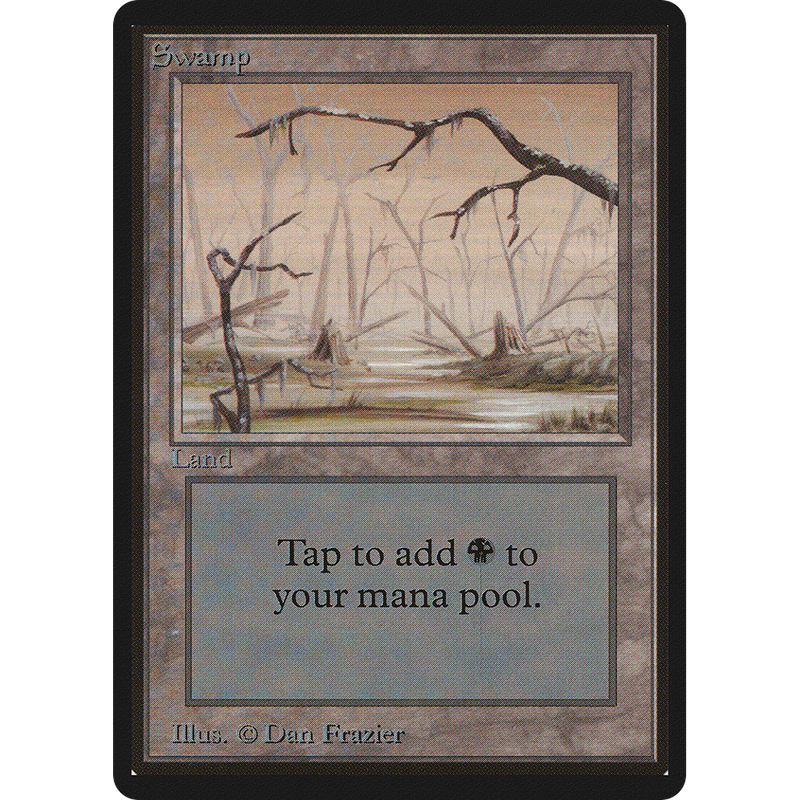 Magic the Gathering Swamp (V.2) - Beta NM