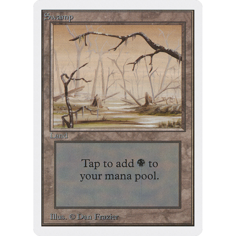 Magic the Gathering Swamp (V.2) - Unlimited NM