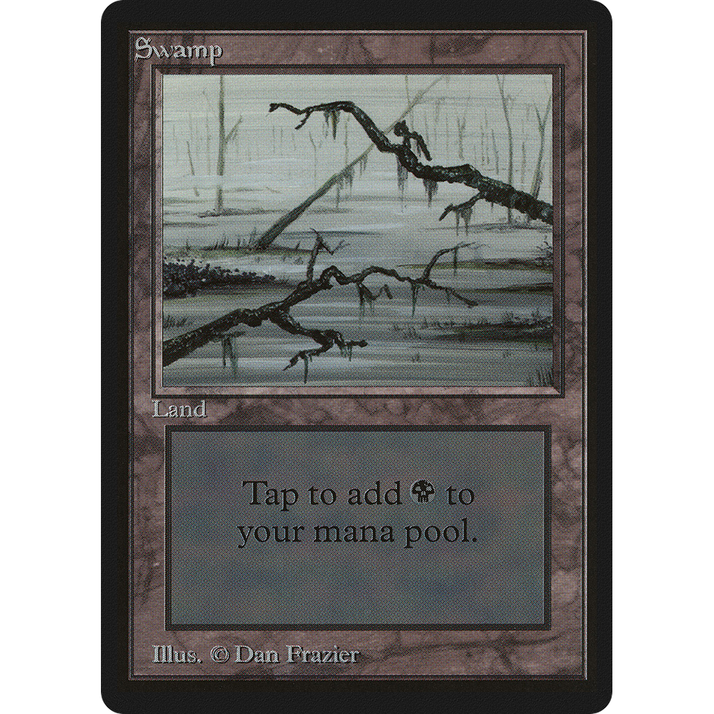 Magic the Gathering Swamp (V.3) - Beta NM