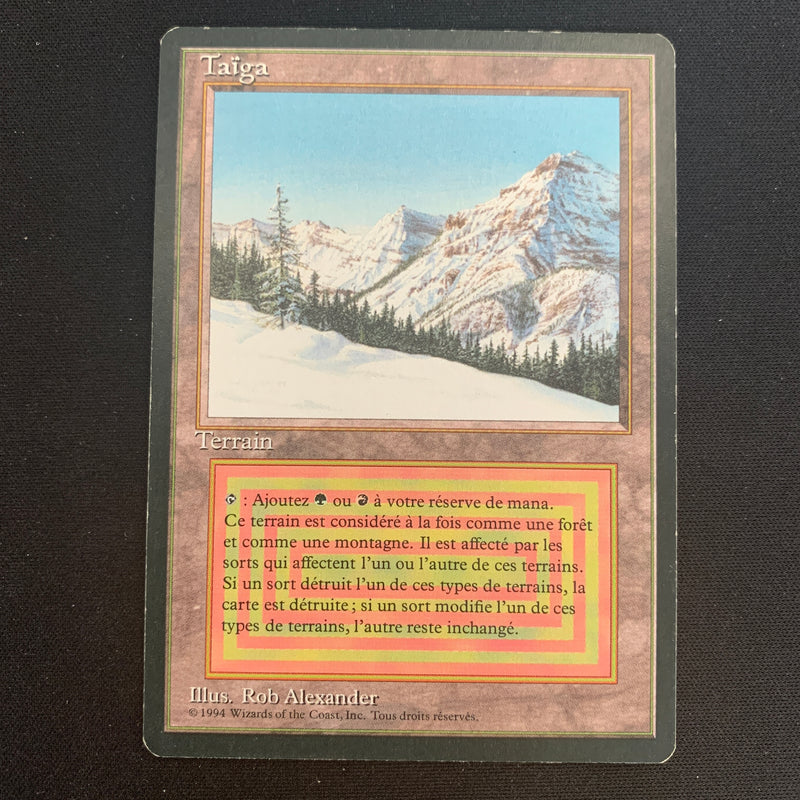 Magic the Gathering Taiga - Foreign Black Bordered - French 