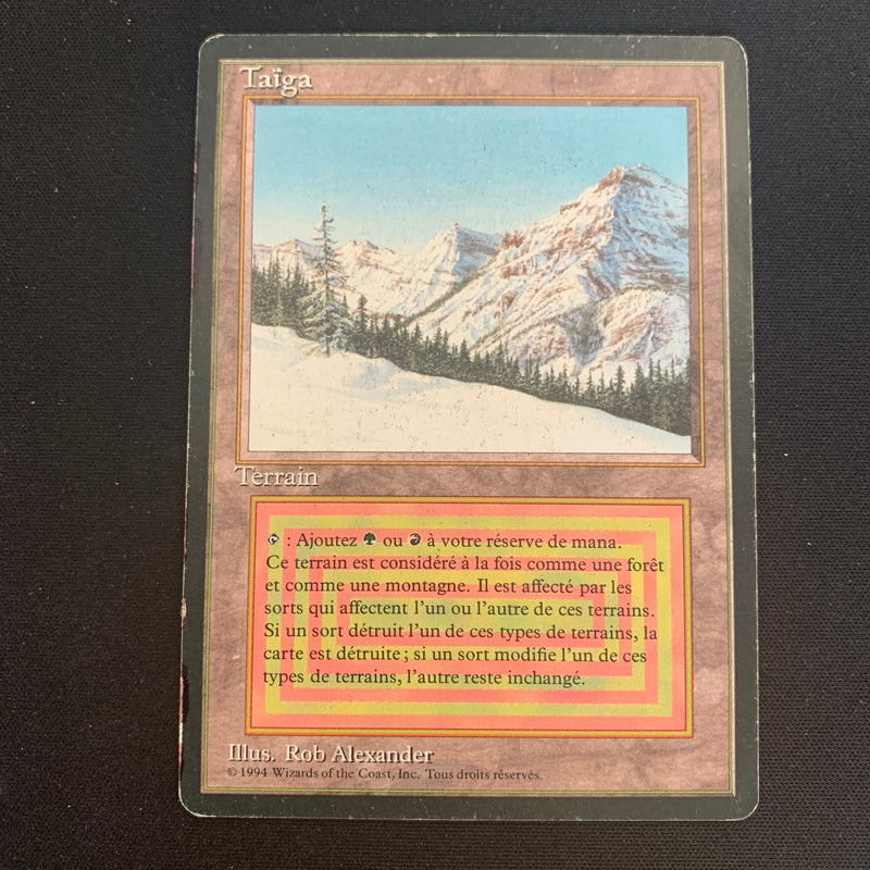 Magic the Gathering Taiga - Foreign Black Bordered - French 