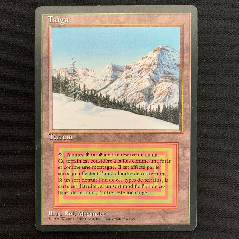 Magic the Gathering Taiga - Foreign Black Bordered - French 