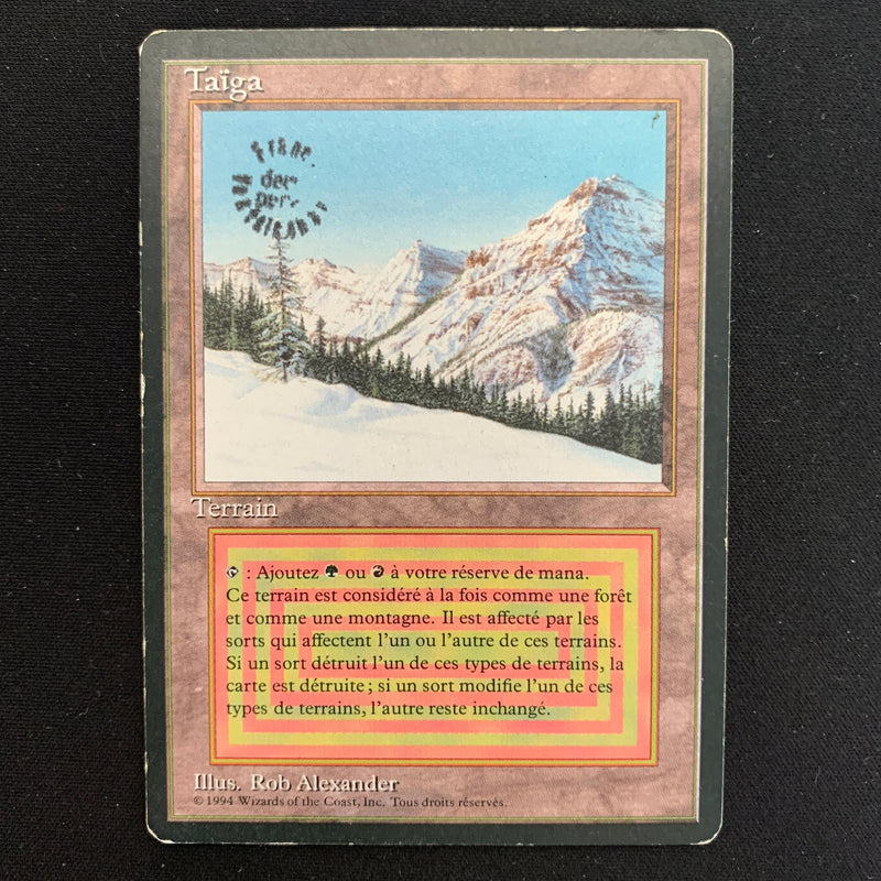 Magic the Gathering Taiga - Foreign Black Bordered - French 