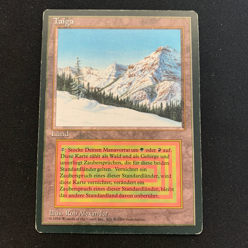 Magic the Gathering Taiga - Foreign Black Bordered - German 