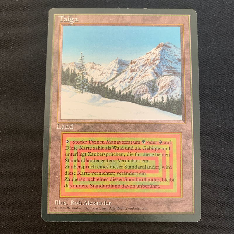 Magic the Gathering Taiga - Foreign Black Bordered - German 