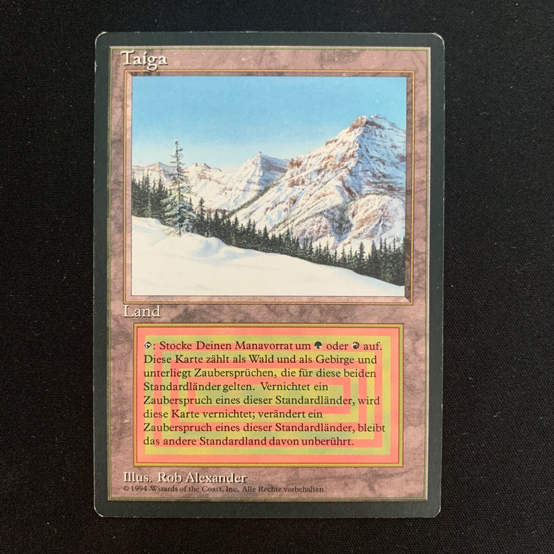 Magic the Gathering Taiga - Foreign Black Bordered - German 