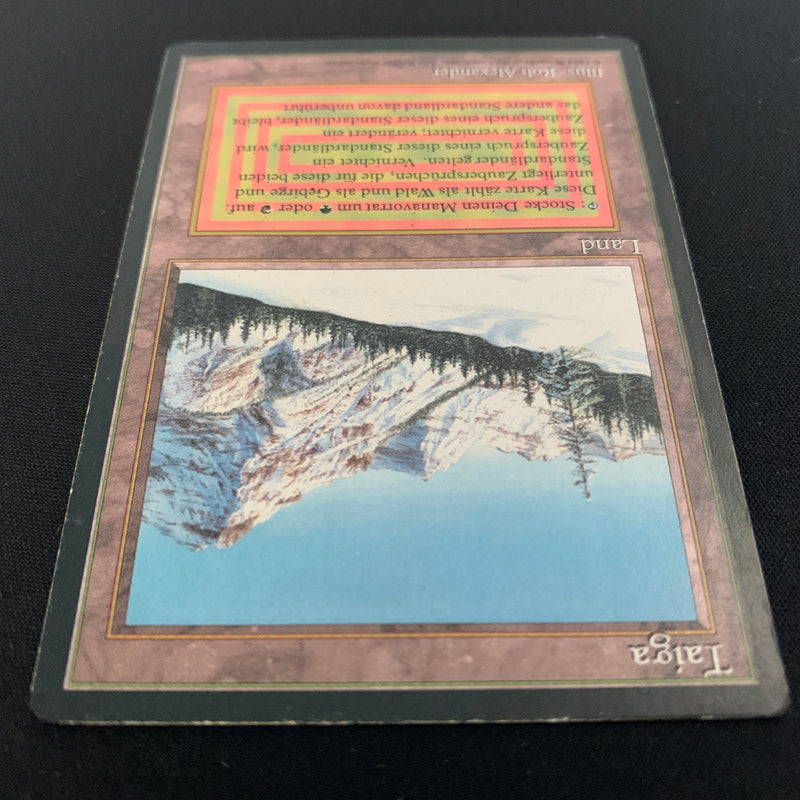 Magic the Gathering Taiga - Foreign Black Bordered - German 