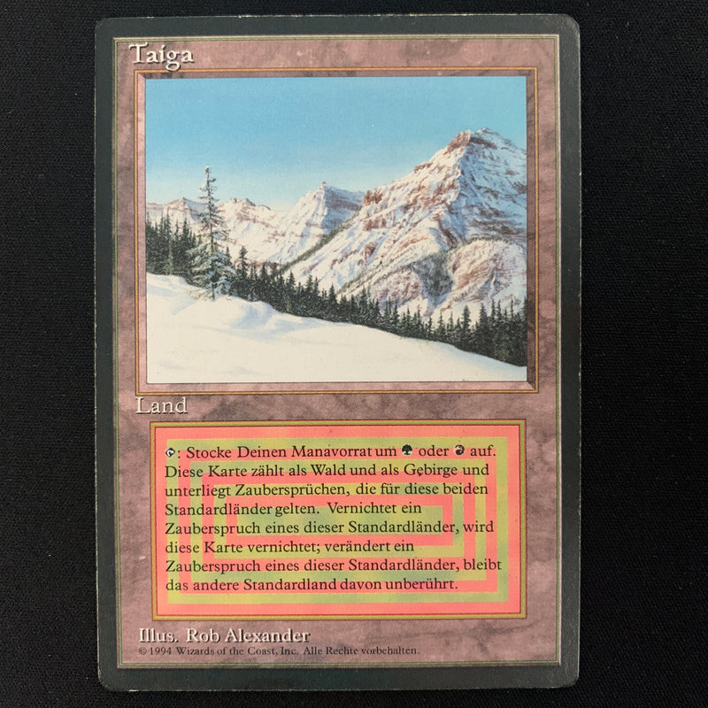 Magic the Gathering Taiga - Foreign Black Bordered - German PO - INKED - 22788