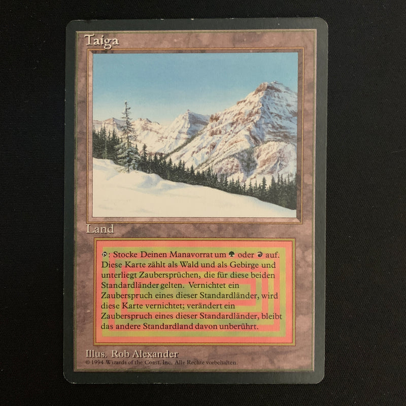 Magic the Gathering Taiga - Foreign Black Bordered - German PL - INKED - 22557