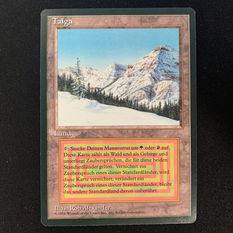 Magic the Gathering Taiga - Foreign Black Bordered - German EX - 24630