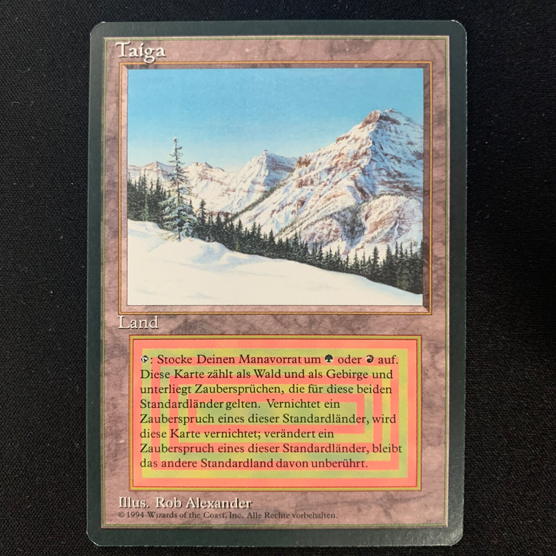 Magic the Gathering Taiga - Foreign Black Bordered - German NM - 24633