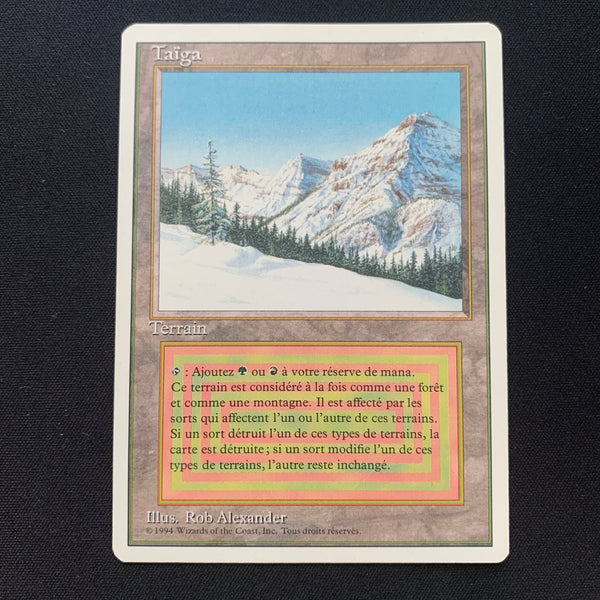 Taiga Foreign White Bordered French Magic: The Gathering