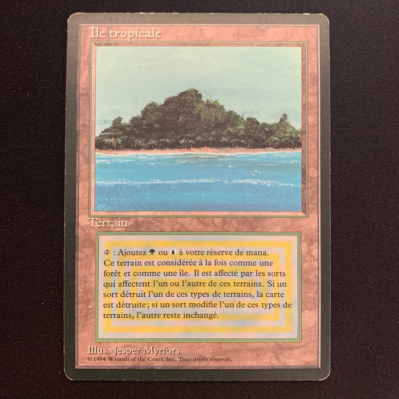 Tropical Island - Foreign Black Bordered - French