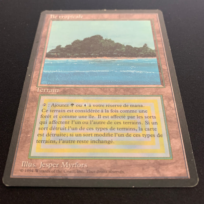 Tropical Island - Foreign Black Bordered - French