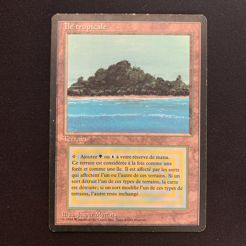 Tropical Island - Foreign Black Bordered - French