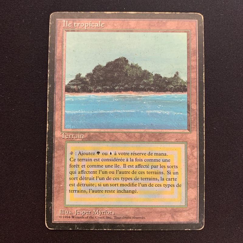 Tropical Island - Foreign Black Bordered - French