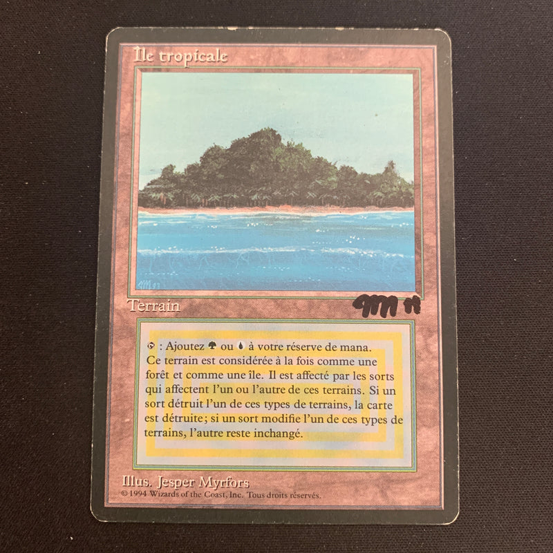 Tropical Island - Foreign Black Bordered - French