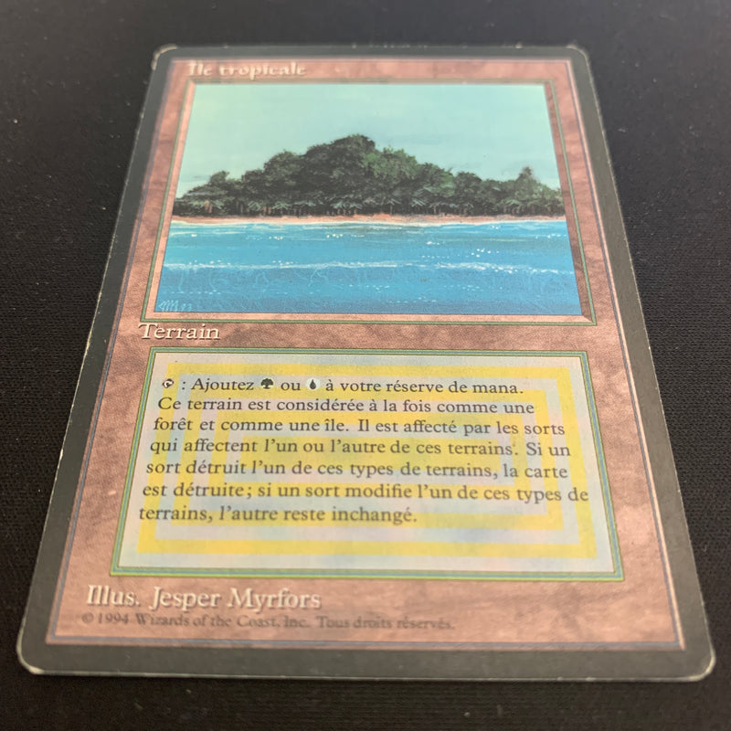 Tropical Island - Foreign Black Bordered - French