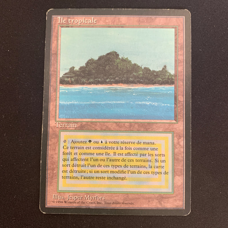 Tropical Island - Foreign Black Bordered - French