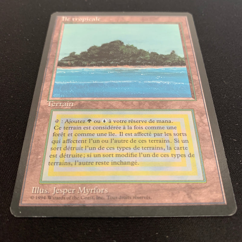 Tropical Island - Foreign Black Bordered - French