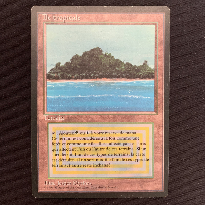 Tropical Island - Foreign Black Bordered - French