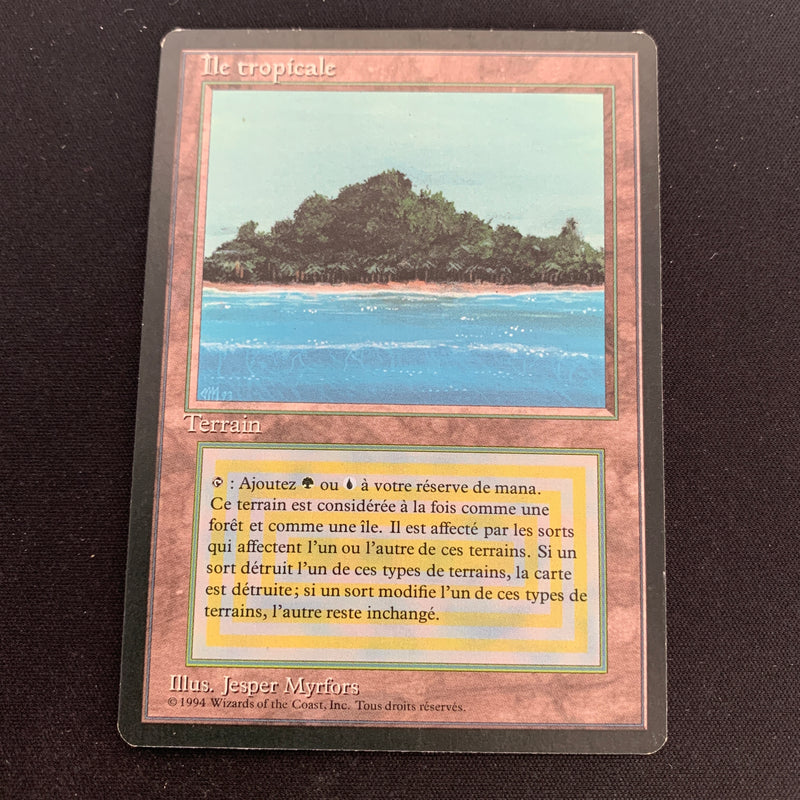 Tropical Island - Foreign Black Bordered - French