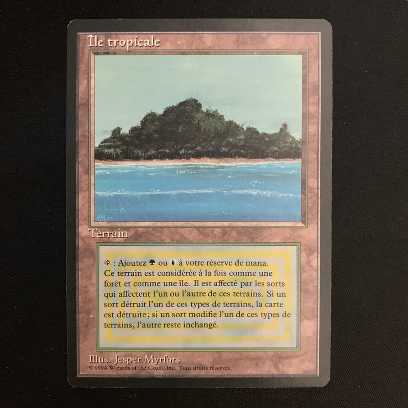 Tropical Island - Foreign Black Bordered - French