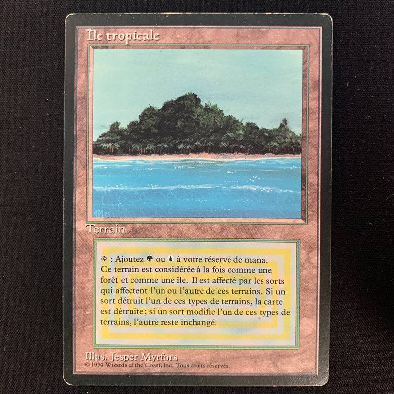 Magic the Gathering Tropical Island - Foreign Black Bordered - French LP - 24634