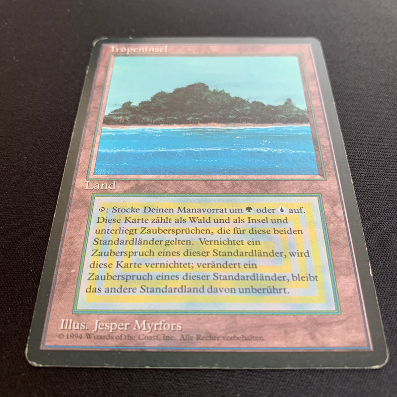 Magic the Gathering Tropical Island - Foreign Black Bordered - German 