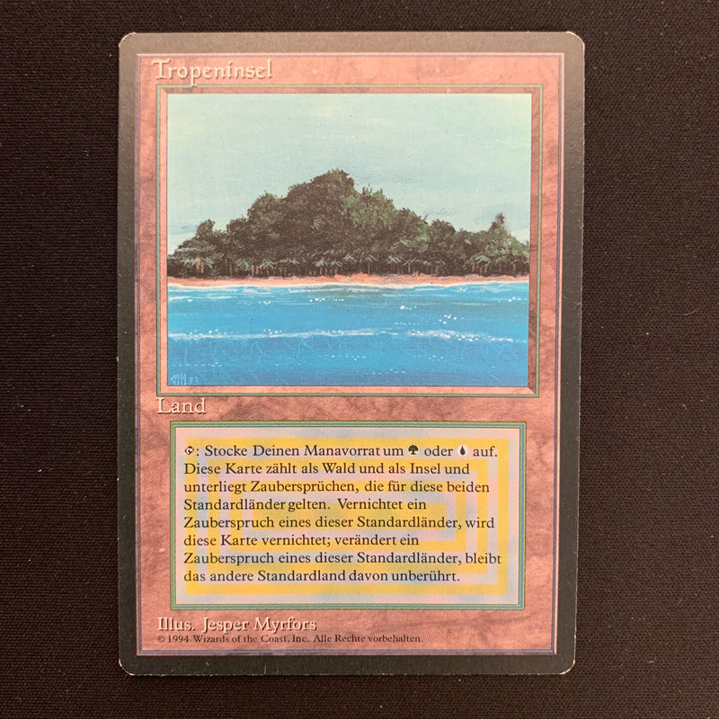 Magic the Gathering Tropical Island - Foreign Black Bordered - German 