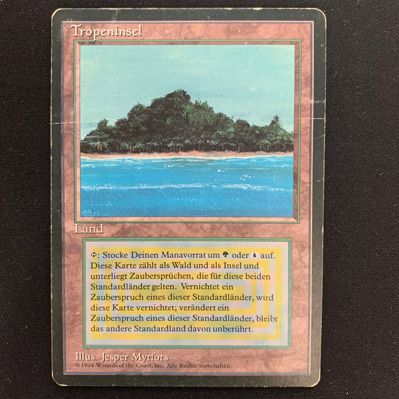 Magic the Gathering Tropical Island - Foreign Black Bordered - German 